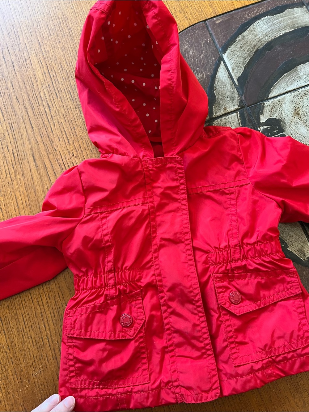 Girls' Red Hooded Jacket Old Navy 12-18 months